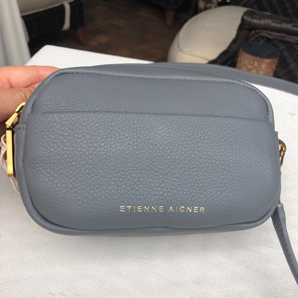 ETIENNE AIGNER Stella mini camera crossbody GRAY genuine leather - Picture 3 of 16